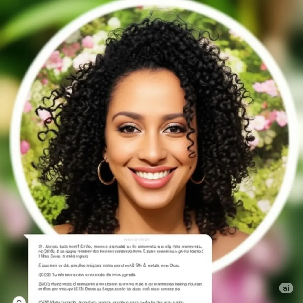 Joana, Nome fictício, cliente muito satisfeita com a Terapia Aura Master